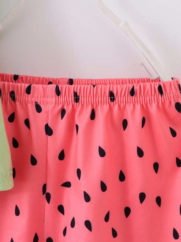 Sweetie Watermelon Ruffle Girl Short Set - Image 4