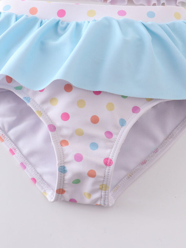 Ice Cream Ruffle Girl Swimsuit Set - Image 4