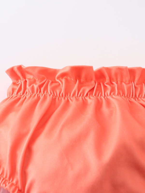 Rainbow Ruffle One Shoulder Baby Set - Image 5