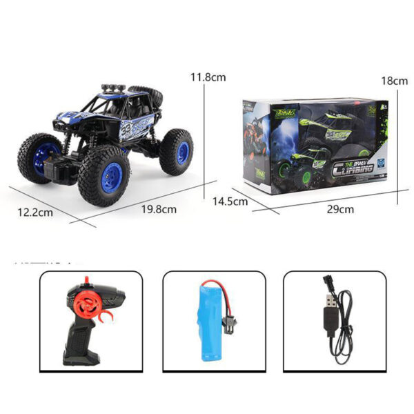 1:16 Remote Control 4-channel Climbing Car - Image 4