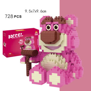 Strawberry Bear Micro-particle Building Block