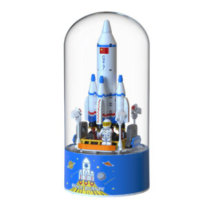 Rotary Music Box Christmas Building Block
