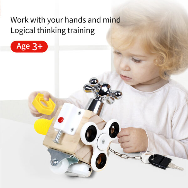 Montessori Lock-opening Busy Board Toy - Image 4