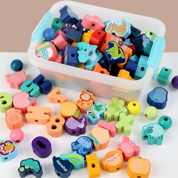Rope Beads String Building Blocks