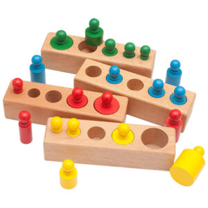 Montessori Wooden Socket Cylinder