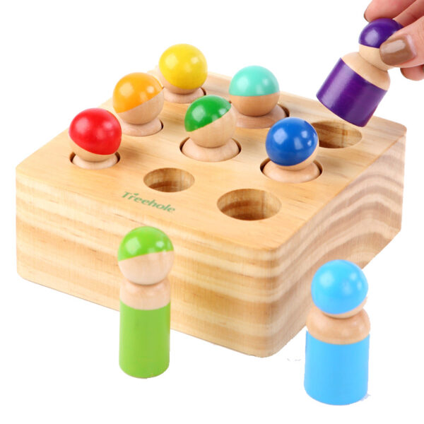 Montessori Wooden Socket Cylinder - Image 3