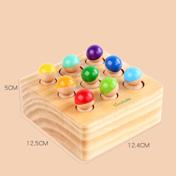 Montessori Wooden Socket Cylinder - Image 4