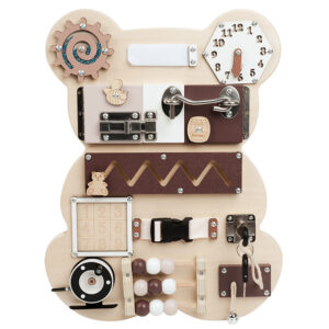 Montessori Log Color Bear Busy Board