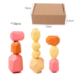 Wooden Colored Stone Puzzle Block