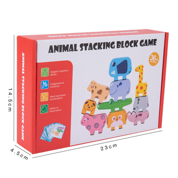 Wood Animal Stacking Block Game