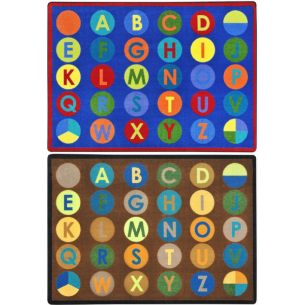 Alpha Dots Early Childhood Carpet from Playscapes, 30-CR-AD