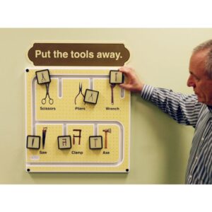 Sort the Tools - Ambient Wall Activity by Playscapes, AMH-AAT560