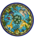 Animal Families Designer Round Carpet by Playscapes, 30-CR-ANF