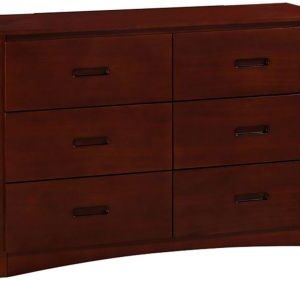 Homelegance Rowe Dresser in Dark Brown Cherry