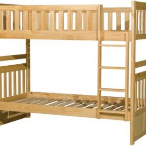 Homelegance Bartly Twin/Twin Bunk Bed in Natural Pine