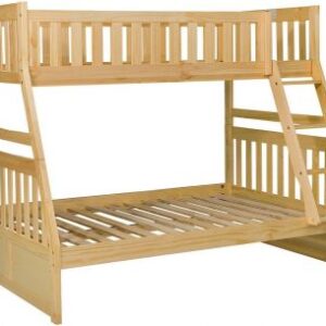 Homelegance Bartly Twin/Full Bunk Bed in Natural Pine