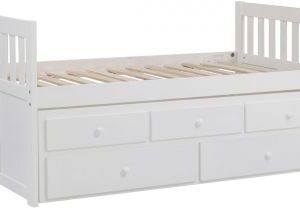 Homelegance Galen Twin/Twin Trundle Bed with Two Storage Drawers in White
