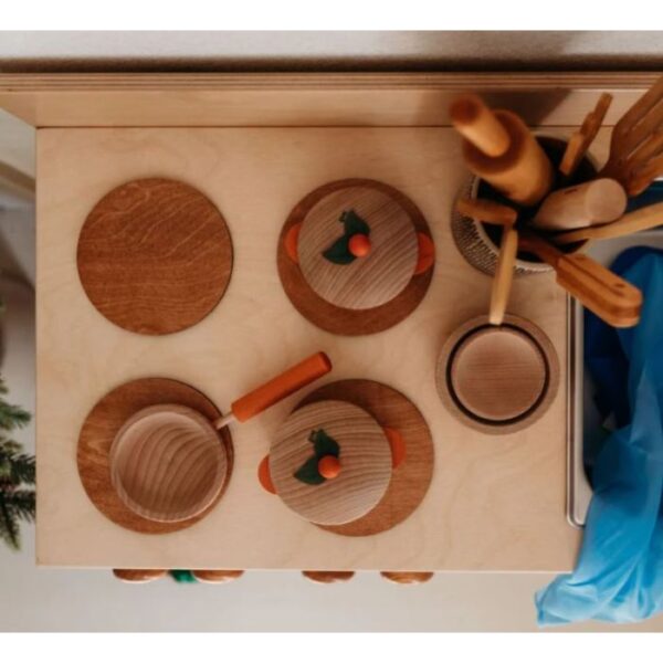 Classic Wood Kitchen & Refrigerator Set by Bella Luna, BUN-LAPPSKITCHENSET - Image 2