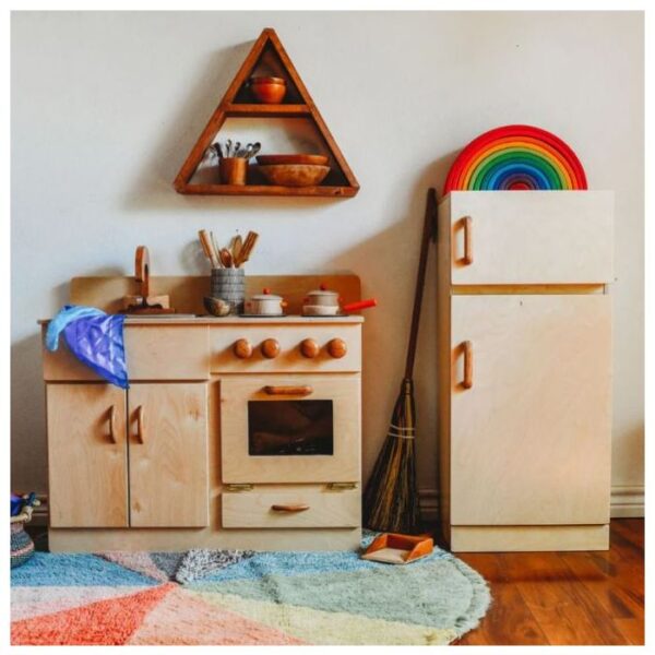 Classic Wood Kitchen & Refrigerator Set by Bella Luna, BUN-LAPPSKITCHENSET - Image 4