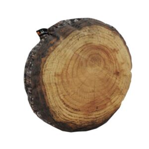 Woodsmen Naturescape 23½" Annual Rings Log Slice Cushion, MW210