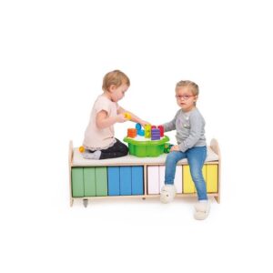 Mobile Toddler Bench With Cushions Set by NOVUM, 5000202