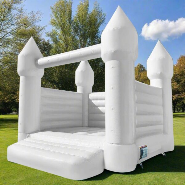 Castle Wedding Bounce House- White - Image 2